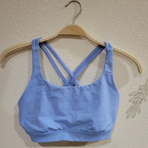 EUC Lululemon Energy Bra Light Blue Size 8 - Picture 2 of 5